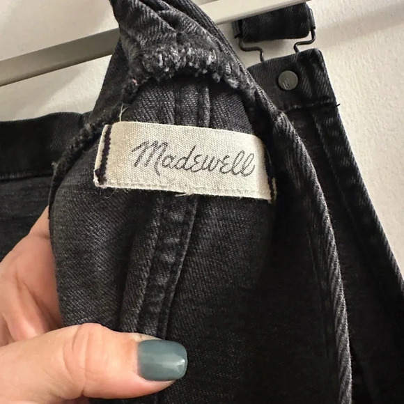 Madewell Overalls Lunar Wash black stretchy small - Picture 8 of 9